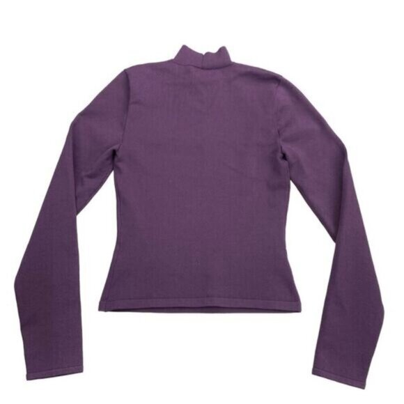 NWT Aritzia Babaton Florine Sculpt Knit Sweater Medium Dewberry Purple - Picture 7 of 7